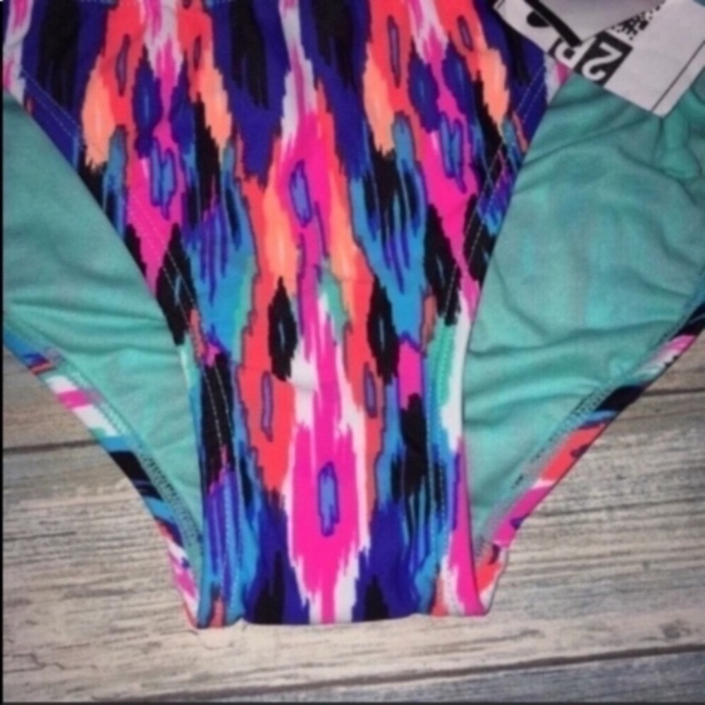Xhilaration Bikini Bottoms Medium Tie Side Multicolor Swimwear Women - Picture 3 of 5